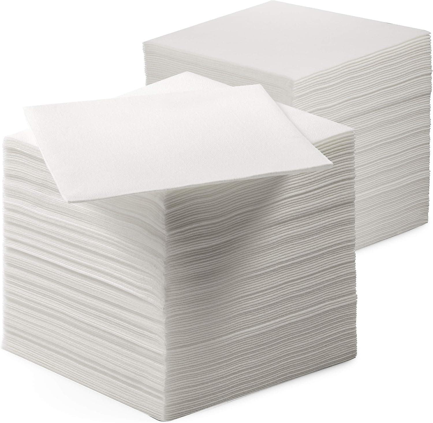 200 Linen-Feel Beverage Napkins, Disposable Cocktail Napkins, Made in USA